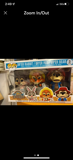 New Splash Mountain Funko 3 pack exclusive